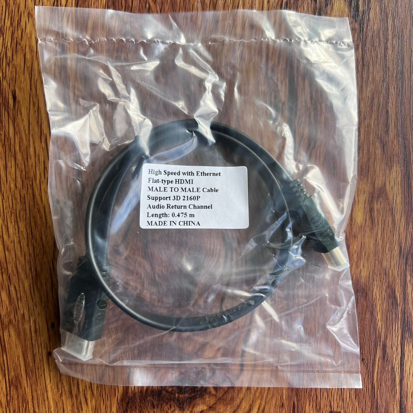 Short Flat HDMI Cable - 47.5 cm