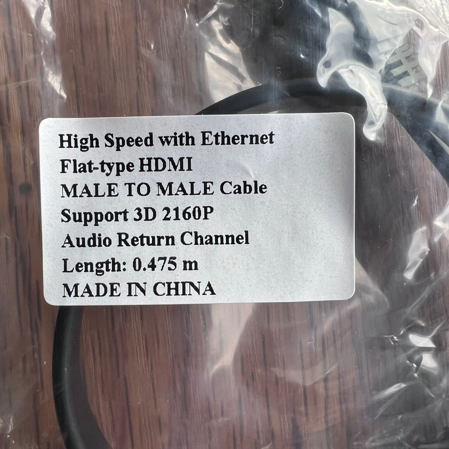 Short Flat HDMI Cable - 47.5 cm